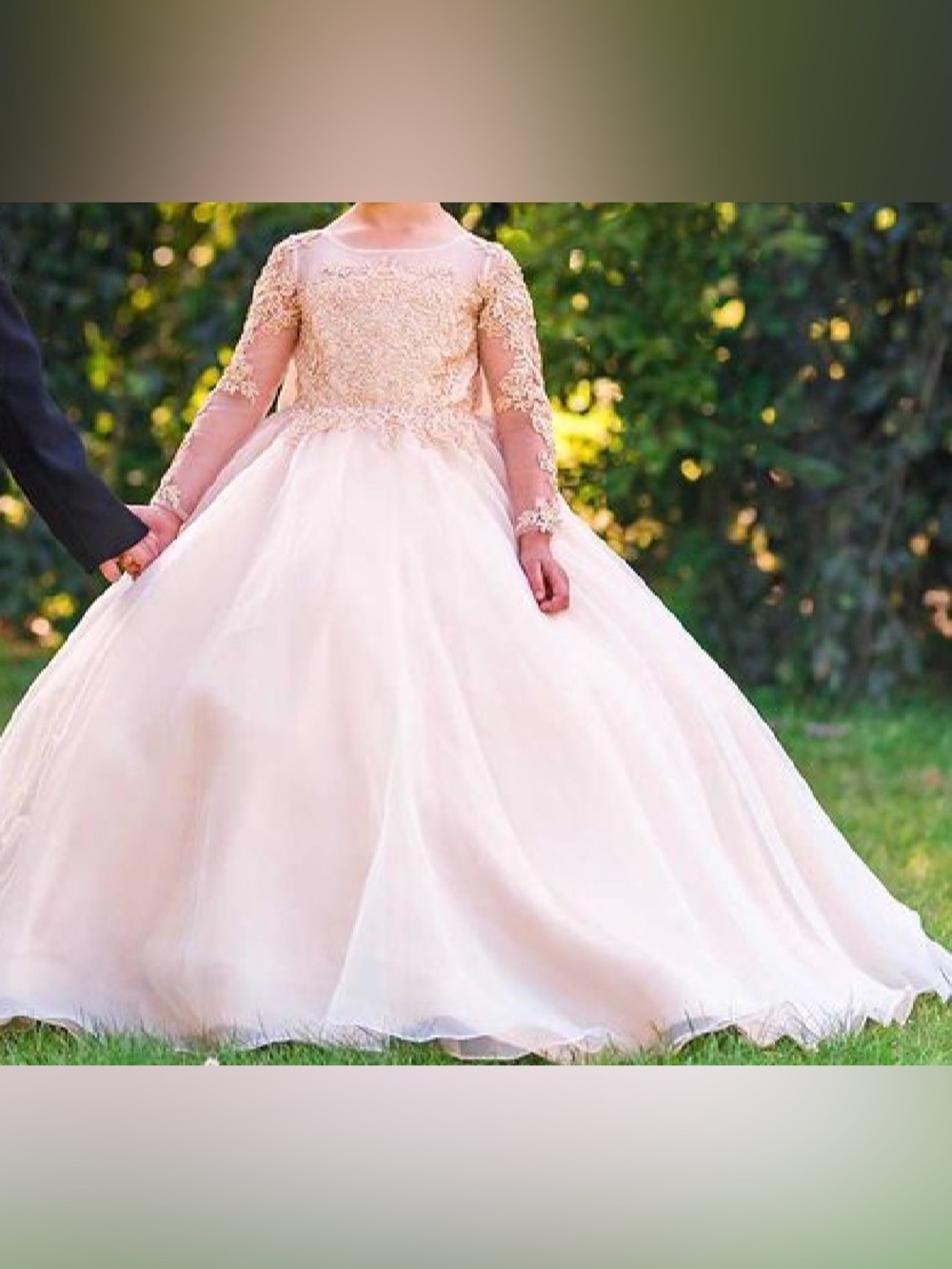 Elegant Girls' Lace Ball Gown Dress i
